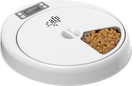 All For Paws Lifestyle Automatic Feeder for Dog & Cat 240ml in White Color