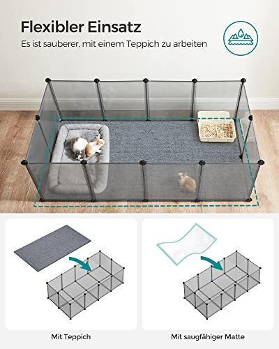 Cub Din Plastic Pentru Depozitare Parc Pentru Câini 143x73x46 cm Argintiu