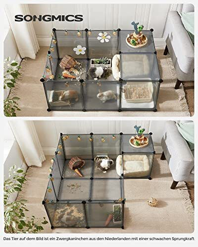Cub Din Plastic Pentru Depozitare Parc Pentru Câini 143x73x46 cm Argintiu