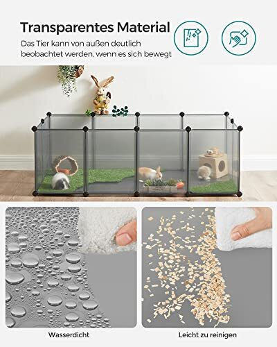 Cub Din Plastic Pentru Depozitare Parc Pentru Câini 143x73x46 cm Argintiu
