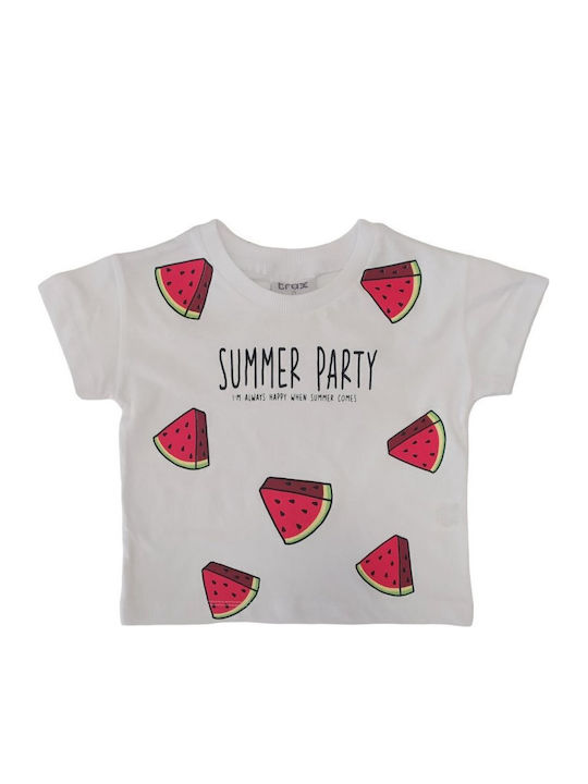 Trax Kids Set with White Leggings 2 Pieces