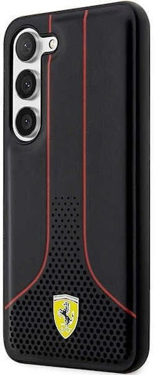 Ferrari Perforated Back Cover Plastic / Silicone Black (Galaxy S23) FEHCS23SPCSK