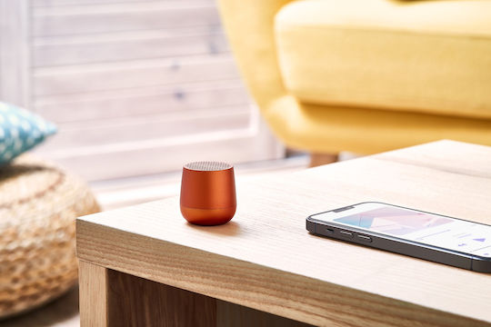 Lexon Mino Αδιάβροχο Ηχείο Bluetooth 3W με Διάρκεια Μπαταρίας έως 2 ώρες Πορτοκαλί