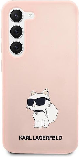 Karl Lagerfeld Choupette Back Cover Σιλικόνης Ροζ (Galaxy S23+)