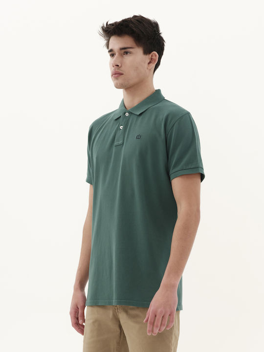 Emerson 231.EM35.69 Bluza Bărbătească cu Mânecă Scurtă Polo Verde