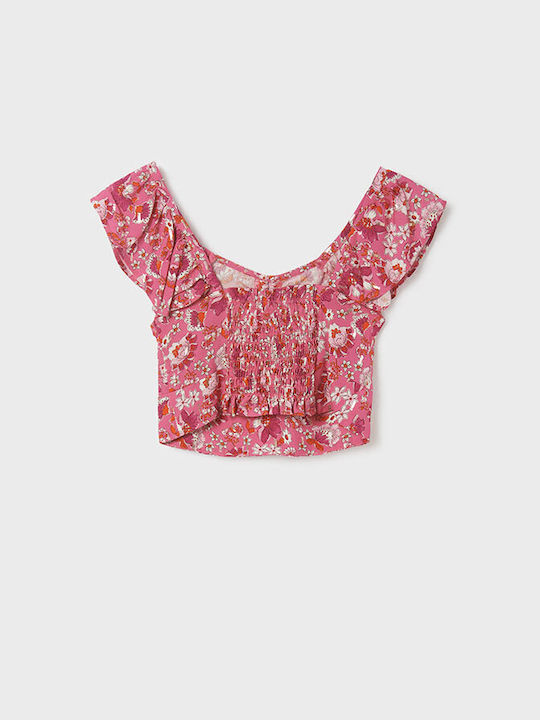 Mayoral Kinder Shirt Ärmellos Rosa