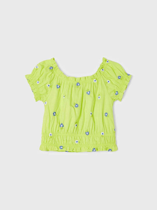 Mayoral Kids Blouse Short Sleeve Green