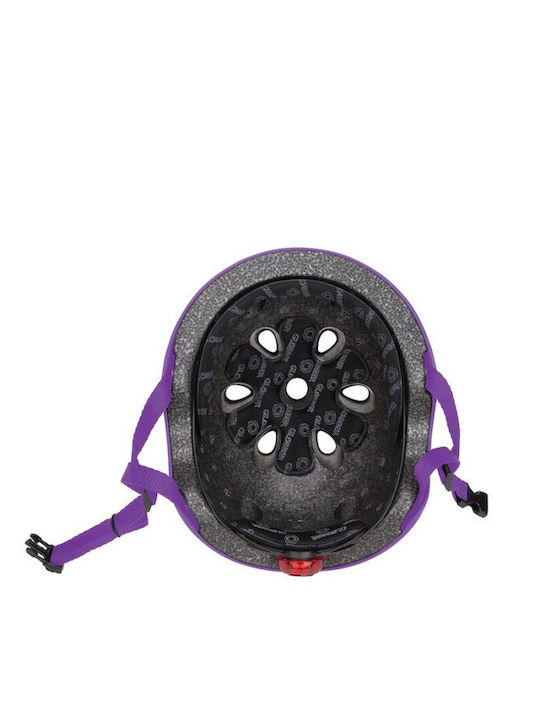 Globber Kinderfahrrad- / Rollerhelme Fahrrad City Lila mit integrierter LED-Lampe