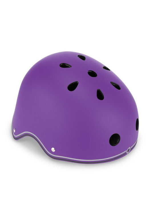 Globber Kinderfahrrad- / Rollerhelme Fahrrad City Lila mit integrierter LED-Lampe