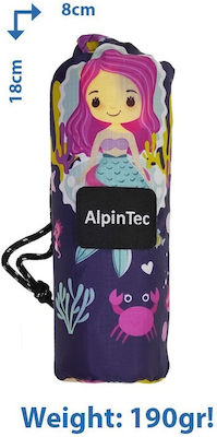 AlpinPro Dryfast Shapes Kids Beach Towel Purple 120x70cm