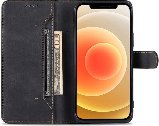 AZNS Wallet Δερματίνης Μαύρο (iPhone 14 Plus)