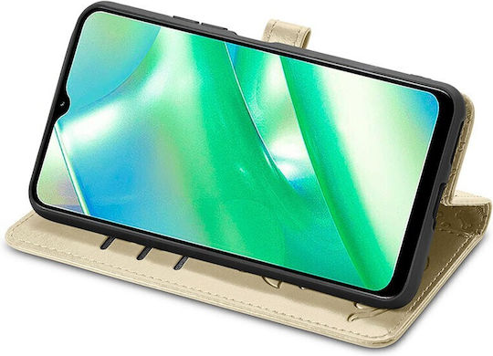 Cat and Dog Wallet Δερματίνης Χρυσό (Realme C33)