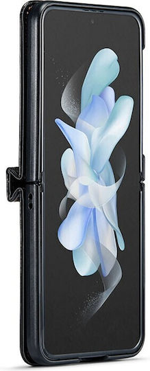 Caseme 003 Задна корица Изкуствена кожа Черен (Galaxy Z Flip4)