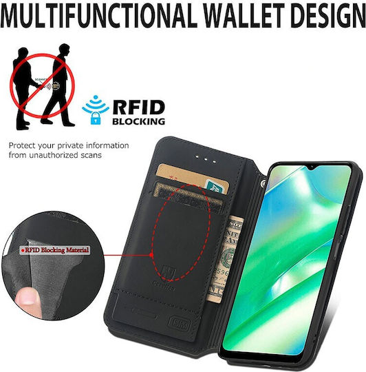 Emerald Книга Изкуствена кожа Зелен (Realme C33)