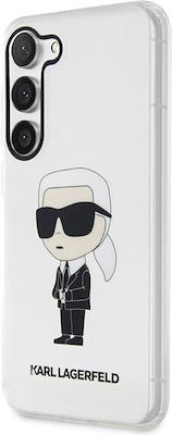 Karl Lagerfeld Ikonik Karl Lagerfeld Back Cover Πλαστικό / Σιλικόνης Διάφανο (Galaxy S23+)