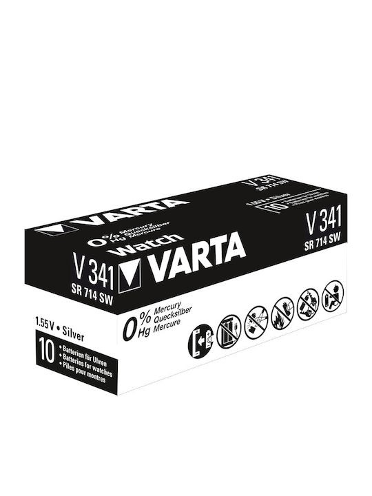 Varta V341 Μπαταρία Silver Oxide Ρολογιών SR714 1.55V 1τμχ