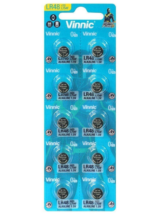 Vinnic Alkaline Watch Batteries 1.5V 10pcs