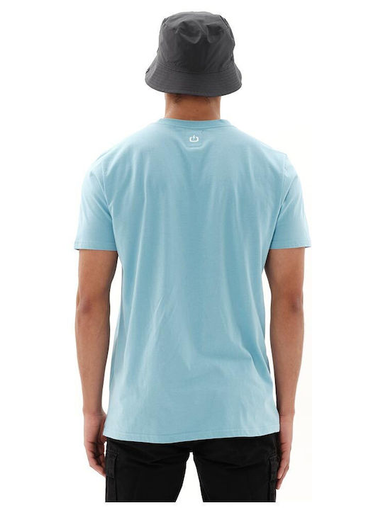 Emerson Ανδρικό T-shirt Γαλάζιο με Στάμπα