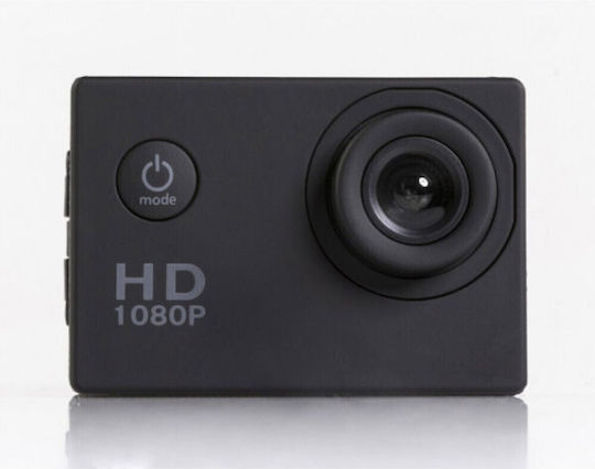 Action Cam 1080p F32 Action Camera Full HD (1080p) Υποβρύχια (με Θήκη) με Οθόνη 1.5" Μαύρη