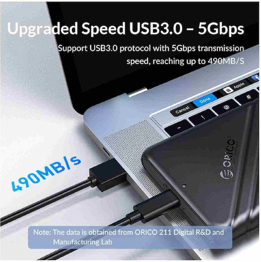 Orico Θήκη για Σκληρό Δίσκο 2.5" SATA III με σύνδεση USB 3.0