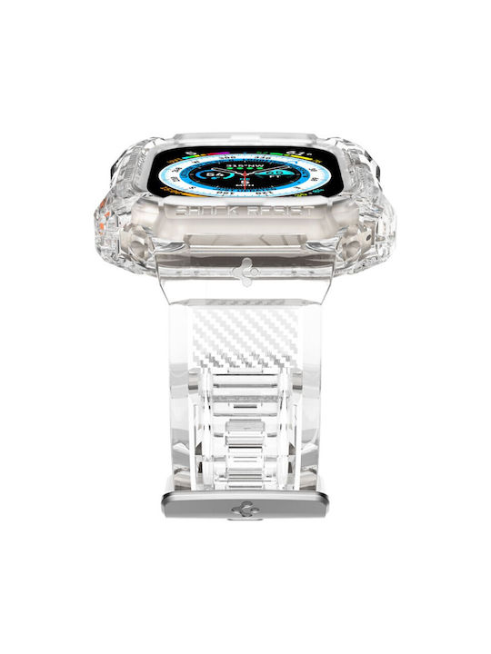 Spigen Rugged Armor Pro Πλαστική Θήκη σε Διάφανο χρώμα για το Apple Watch Ultra 49mm