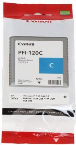 Canon PFI-120 Γνήσιο Μελάνι Εκτυπωτή InkJet Κυανό (2886C001)