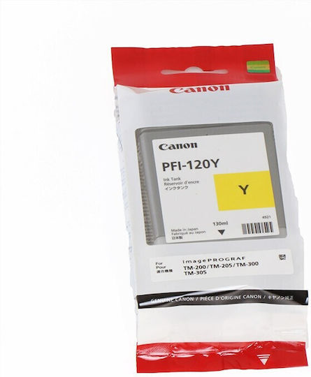 Canon PFI-120 Γνήσιο Μελάνι Εκτυπωτή InkJet Κίτρινο (2888C001)