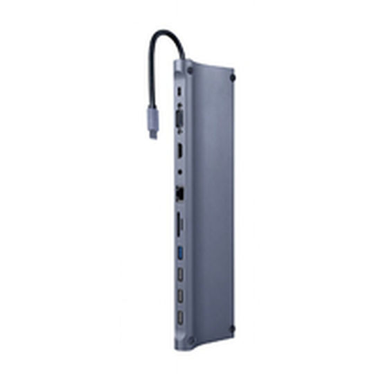 Cablexpert USB-C Docking Station με HDMI 4K PD Ethernet Γκρι (A-CM-COMBO11-01)