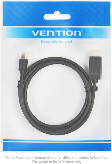 Vention Cable mini DisplayPort male - HDMI male 1.5m Μαύρο (HABBG)