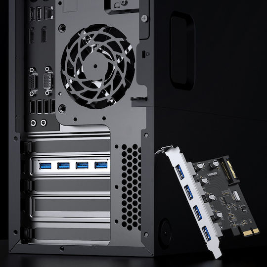 Ugreen Κάρτα PCIe σε 4 θύρες USB 3.0