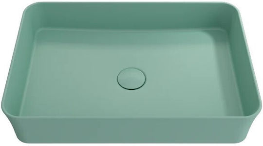 Bocchi Sottile Επικαθήμενος Νιπτήρας Πορσελάνης 54.8x37.2x11.5cm Bocchi Sottile Επικαθήμενος Νιπτήρας Πορσελάνης 54.8x37.2x11.5cm