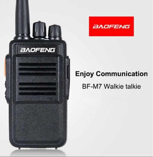 Baofeng M7 PMR Wireless Transceiver 3W without Screen Black 2pcs