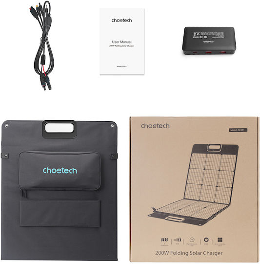 Choetech SC011 Solarbatterieladegerät 200W mit USB-Ausgang Tragbare Geräte