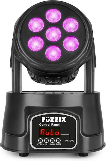 FuZZIX Φωτορυθμικό Wash LED DMX με Ρομποτική Κεφαλή FuZZIX MHC706 RGBW