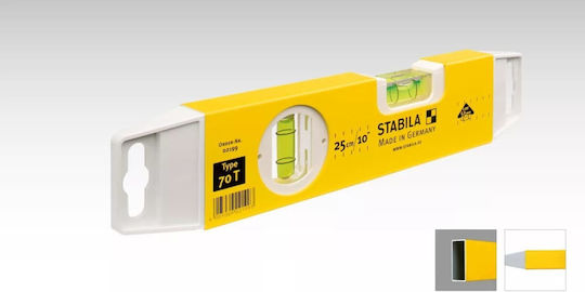 Stabila Type 70 T Plastic Spirit Level 25cm with 2 Eyes