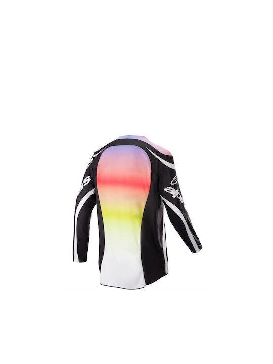 Alpinestars MX Racer Semi Ανδρική Μπλούζα Motocross Μακρυμάνικη Black/Multicolor