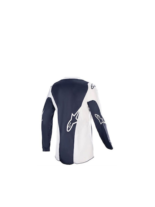 Alpinestars MX Racer Hoen Pentru bărbați Tricou Motocross Mânecă lungă Blue/White