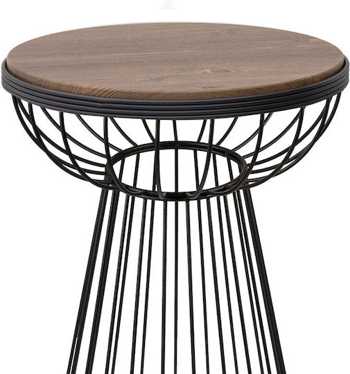 Mantare Side Table Black / Walnut
