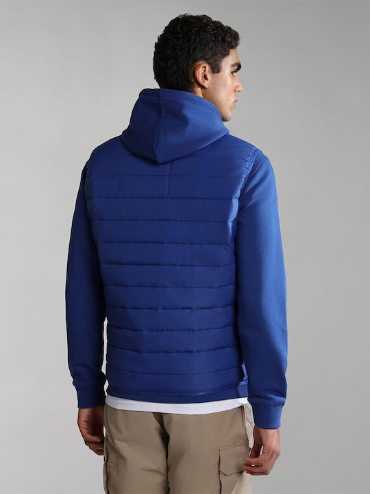 Napapijri Acalmar Ärmellos Herren Jacke Puffer Wasserdicht Blau NP0A4H8G-B5A