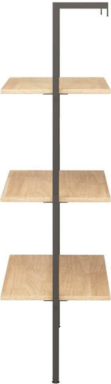 Offene Bücherregal Beige / Schwarz 64x35x120,5cm