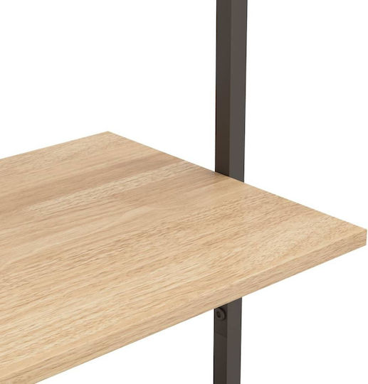 Offene Bücherregal Beige / Schwarz 64x35x120,5cm