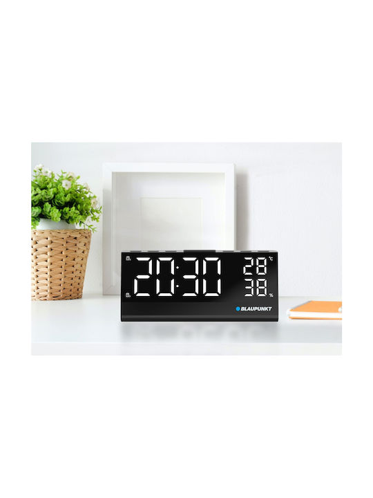 Blaupunkt CR10ALU Tabletop Digital Clock with Alarm & Radio 298567