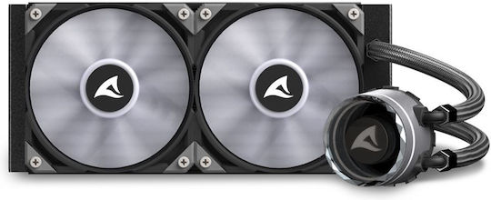 Sharkoon S80 RGB Охлаждане AIO CPU с 2 Вентилатора 120mm