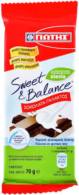 Γιώτης Sweet & Balance Stevia Σοκολάτα Γάλακτος με Στέβια 70gr