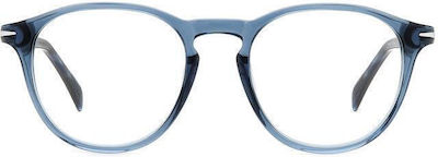 David Beckham Plastic Eyeglass Frame Blue DB 1126 Y00