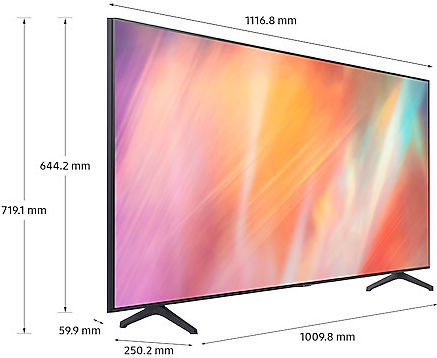 Samsung Smart Τηλεόραση 50" 4K UHD LED AU7172 HDR (2021) UE50AU7172UXXH
