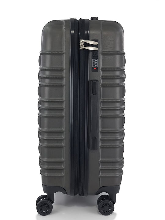 Forecast Hartschalen Koffer Grau Maximale Höhe 75cm mit 4 Rädern Set 3 Stück