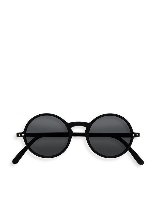 Izipizi #G Unisex Sonnenbrille mit Schwarz Kunststoff Gestell und Schwarz Linse