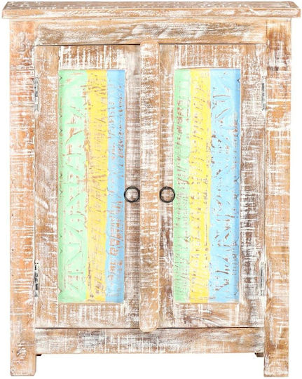 Wooden Buffet Multicolor L61xW35xH76cm