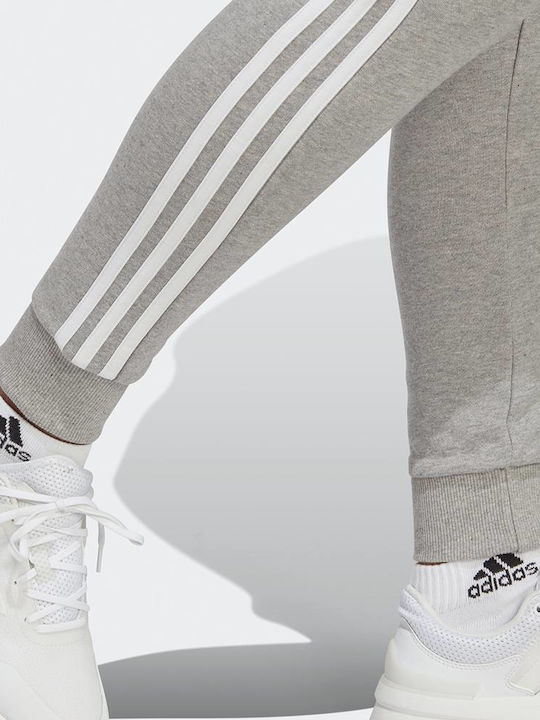 Essentials 3-Stripes Jogginghose Jogger Medium Grey Heather
